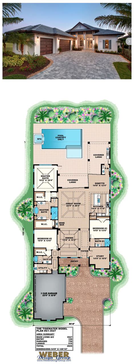 5 bedroom beach house plans. Beach House Plan: Caribbean Beach Home Floor Plan ...