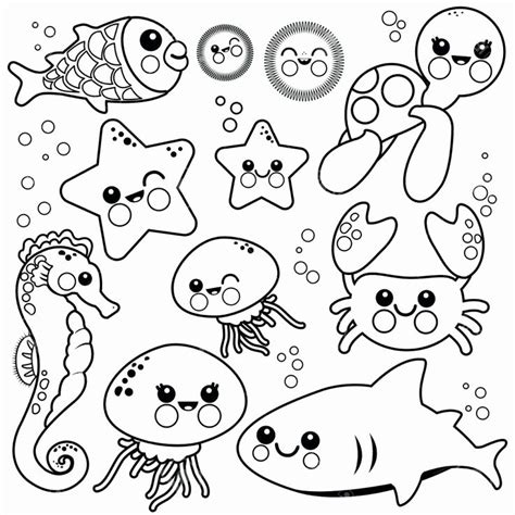 Sea Animal Coloring Sheets New Printable Under the Sea Coloring Pages