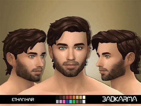 Ethan Hair By Badkarma Via Tsr Male Bgc Sims 4 Ts4 Maxis