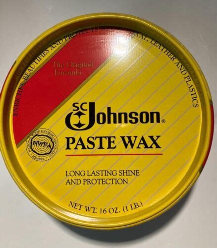 Sc Johnson Wood Paste Wax 16 Oz For Sale Online Ebay