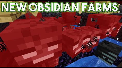 Afk Obsidian Farms 90000 Blockshr Wither Cage Minecraft Youtube
