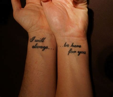 I Will Always Be Here For You Couples Tatoo Tattoo Pinterest