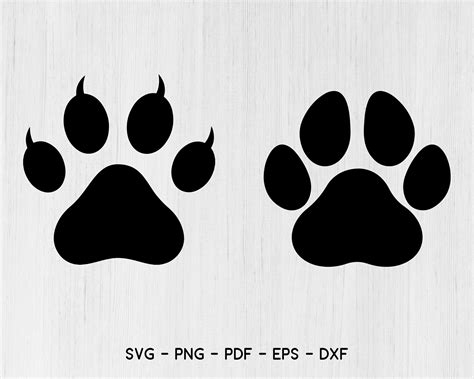 Dog Paws Dog Paw Print Svg Pet Paw Print Svg Dog Love Svg Cat Paw