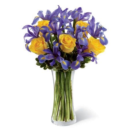 Sep 23, 2021 · purple flowers and purple foliage plants have a soothing effect when used in the landscape. Yellow Roses And Purple Iris at Send Flowers