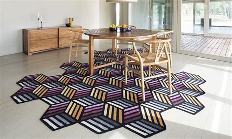 Tappeto Moderno Parquet Gan Rugs Geometrico In Lana Kilim