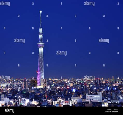 Tokyo Skytree è Oggi Il Secondo Più Alto Della Struttura Foto Stock Alamy