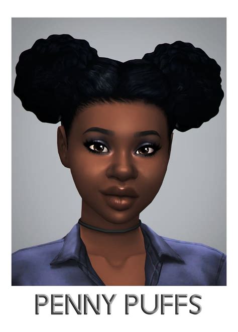 Savvy Sweet Penny Puffs Afro Hair Sims 4 Cc Sims 4 Afro Hair Maxis Vrogue