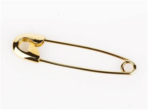 Gold Safety Pin Brooch Shapiro Auctioneers