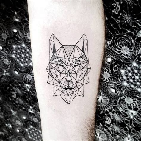 Geometric Wolf Tattoos