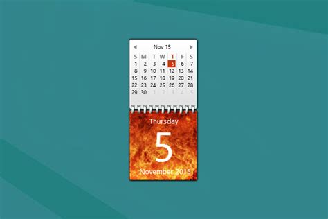 Flame Calendar Windows 10 Gadget Flame Calendar