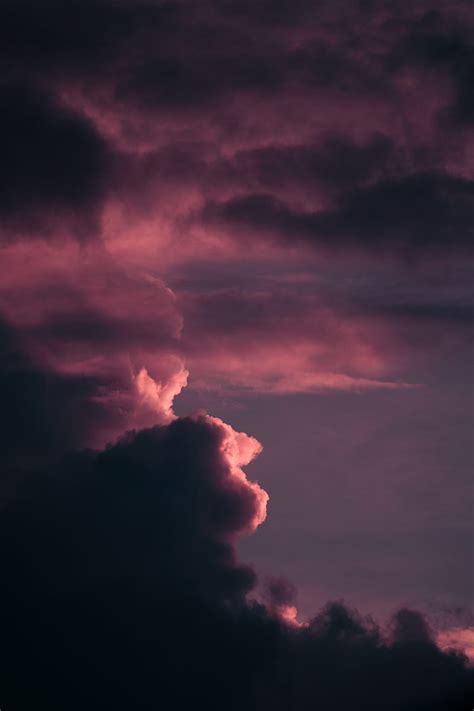 Clouds Sky Dusk Purple Hd Phone Wallpaper Peakpx