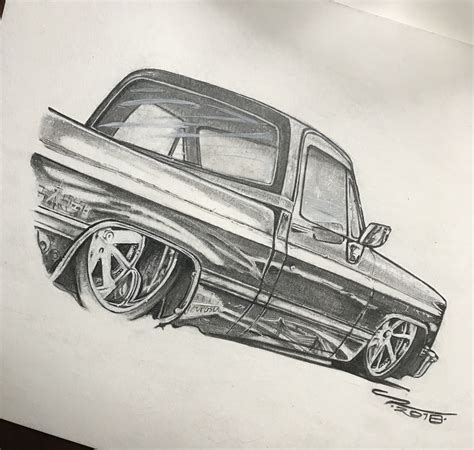 How To Draw A Chevy Truck At How To Draw