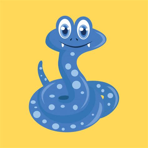 Drawing Of The Blue Viper Snake Illustrations Royalty Free Vector