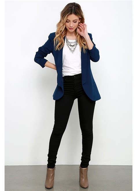 what to wear with a navy blue blazer female encycloall