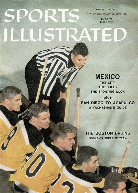 Boston Bruins Bench Sports Illustrated Cover By Sports Illustrated