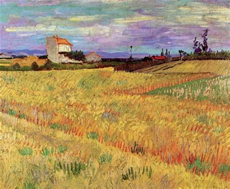 Wheat Field 1888 Vincent Van Gogh WikiArt Org