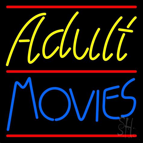 Yellow Adult Blue Movies Led Neon Sign Adult Neon Signs Everything Neon