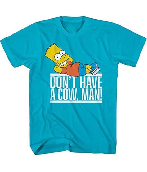 Bart Simpson Don T Have A Cow Man Graphic T Shirt
