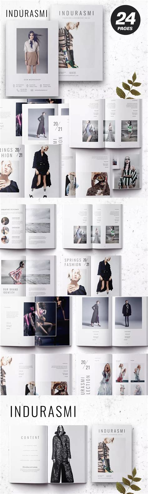 Fashion Lookbook Template InDesign INDD | Fashion lookbook, Lookbook design, Lookbook