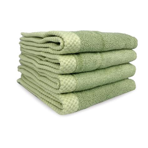 Bamboo Luxury Towels Sage Washcloth 4 Pack