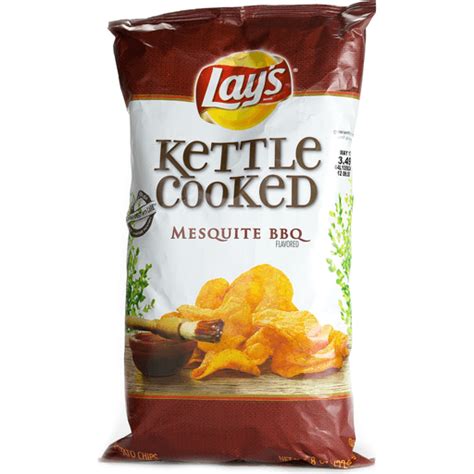 Lays Kettle Cooked Potato Chips Mesquite Bbq Flavored Caseys Foods