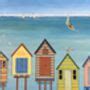 Beach Huts Framed Limited Edition Seaside Print By Edwina Cooper Designs Notonthehighstreet Com