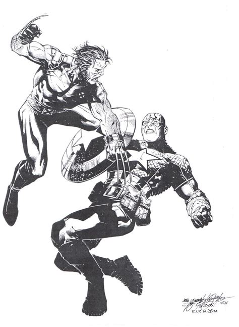 Wolverine Vs Captain America Jim Cheung Comic Books