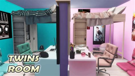 Twins Room Cc Folder Sims 4 Build Youtube