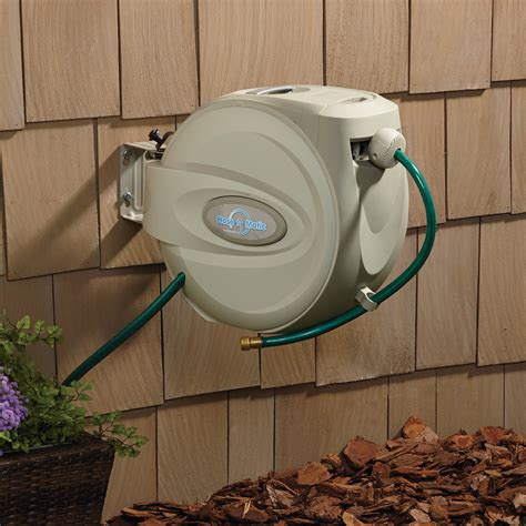 Hose A Matic Wall Mount Garden Hose Reel — Holds 58in X 66ft Hose