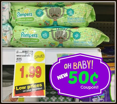 New 050 Pampers Coupon Wipes As Low As 149 At Kroger Kroger Krazy