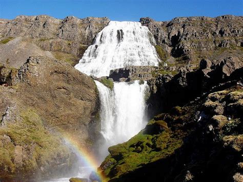 Dynjandi Iceland Waterfalls Waterfall Amazing Nature