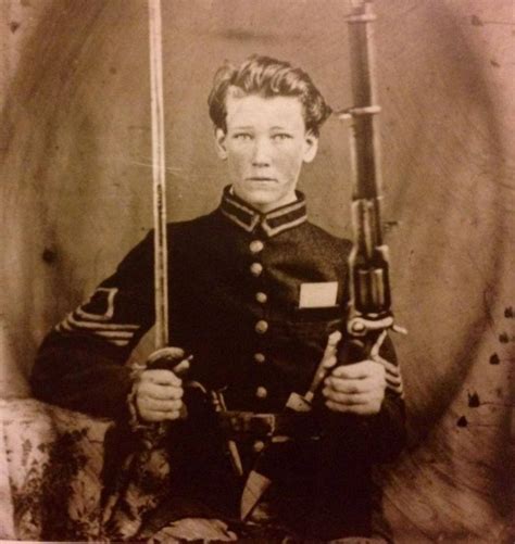 An Unidentified Union Cavalry Soldier With A Sword And Gun Ca 1861