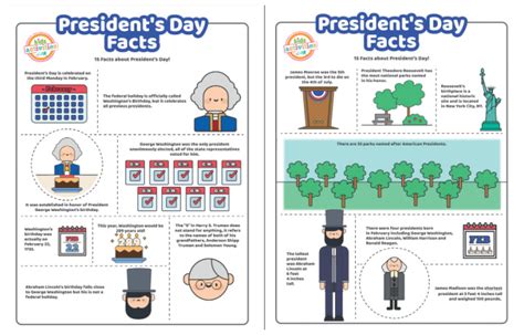 Printable Fun Facts About Presidents For Presidents Day Kids