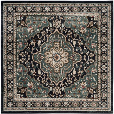 Check spelling or type a new query. Safavieh Lyndhurst Anthracite/Teal 7 ft. x 7 ft. Square ...