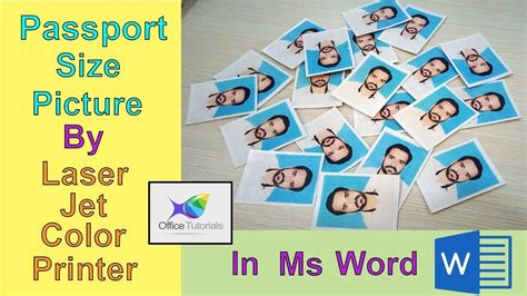 Ms Word Tutorials How To Make Passport Size Photo In Ms Word Using