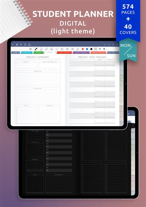 Digital Planner For Goodnotes Daily And Academic Planner 2023 Bullet