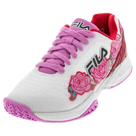 Fila Women S Axilus 2 Energized Tennis Shoes White And Cyclamen