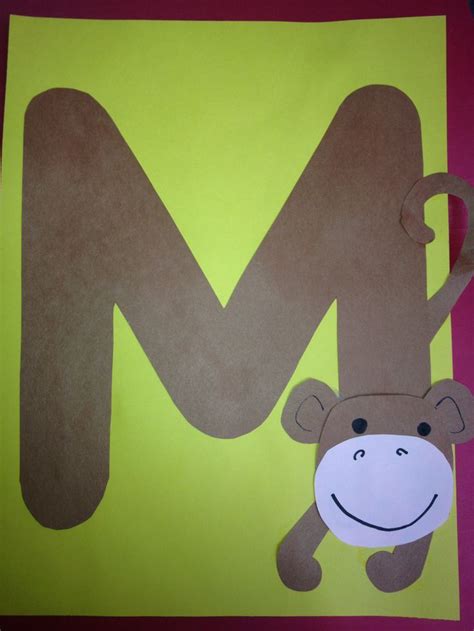 M Is For Monkey Letter M Pinterest