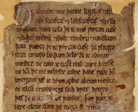 These Four Manuscripts Contain All Of The Literature Written In Old English And Beyond That