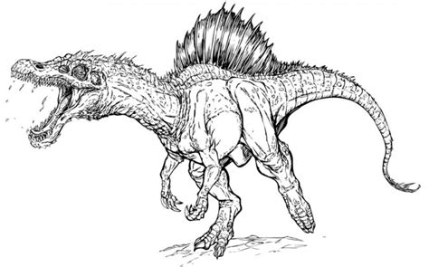 Coloriage Dinosaure au crayon dessin gratuit à imprimer