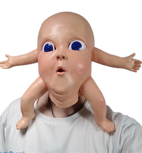 Creepy Baby Mask Full Head With Arms Legs Vintage Doll Etsy Uk