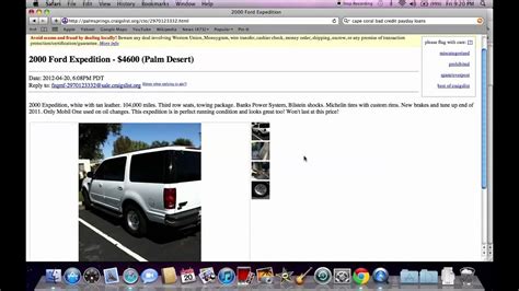 Craigslist Palm Springs CA Used Cars - Under $500 Models Often Do Not
