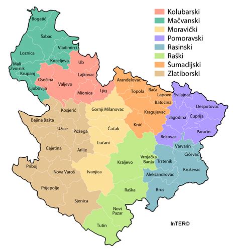 Mapa Regiona Srbije Superjoden