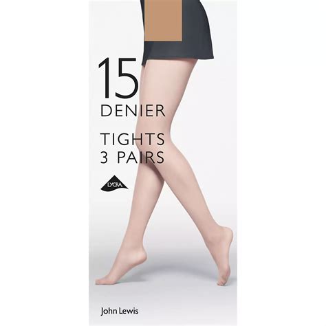 John Lewis 15 Denier Tights Pack Of 3 Nude At John Lewis And Partners
