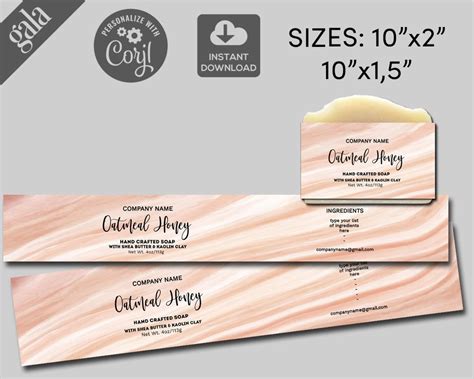Browse designs or upload your own! Soap Labels 10x1.5 Dusty Pink Marble product label Natural | Etsy in 2020 | Soap labels template ...