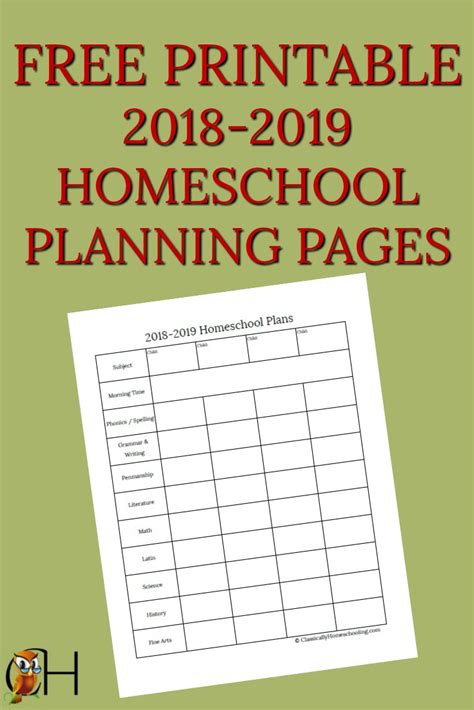 Homeschool student planner free homeschool curriculum catholic homeschooling homeschool supplies montessori homeschool teacher mom's master homeschool binder: Free Homeschool Planner - The Homeschool Resource Room