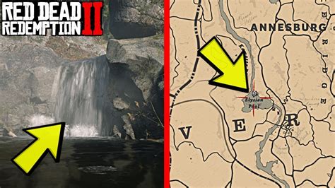 Red Dead Redemption 2 Waterfall Cave Secret Location 2 Youtube