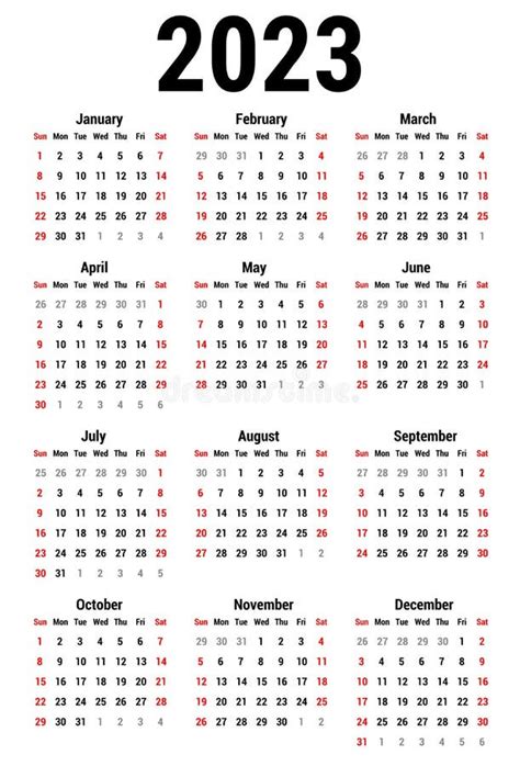 Plantilla De Calendario Para El Año 2023 Vector Premium Vrogue