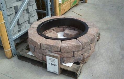 I decided to make it into a basic fire pit. Shop In W L Ashland Concrete Firepit Kit Lowes Fire Pit ...