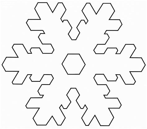 Download simple outline stock vectors. Black And White Clipart Snowflake | Free download on ...